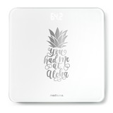 Medisana Glazen personenweegschaal PS 439 Wit/zilver, Design: Pineapple