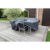 Nature Tuinmeubelafdekhoes voor ronde tafel en stoelen afdekking Grijs, 6030600
