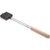 Petromax Sandwich Iron sw-iron bakvorm Zwart/houtkleur