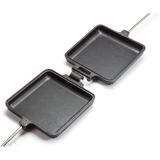 Petromax Sandwich Iron sw-iron-s bakvorm Zwart/houtkleur