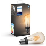 Philips Hue White filament 1-pack ST64 E27 Edison ledlamp 2100K, Dimbaar