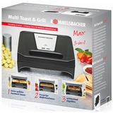 Rommelsbacher SWG 700 3-in-1 Max contactgrill Zwart/roestvrij staal