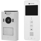 Smartwares Video intercom systeem voor 1 appartement 2-draads met 2-weg audiocommunicatie deurintercom Wit, DIC-22112