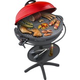 Steba Elektrische grillplaat met kookhoek VG 400 barbecue Rood/zwart