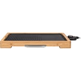 Tristar Bamboo Grill XL elektrische barbecue bruin/zwart