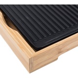 Tristar Bamboo Grill XL elektrische barbecue bruin/zwart