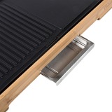 Tristar Bamboo Grill XL elektrische barbecue bruin/zwart