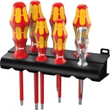 Wera 160 i/165 i/7 Schroevendraaierset Kraftform Plus Serie 100 Rood/geel, 7-delig