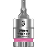 Wera 8740 A HF Binnenzeskant Zyklop Bitdop dopsleutel Chroom, met 1/4"-aandrijving, met vasthoudfunctie