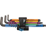 Wera Inbussleutelset 950/9 Hex-Plus Multicolour HF 1 Zwart, 9-delig, kleurgecodeerd