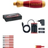 Wiha E-schroevendraaier set 2 speedE schroefboor Rood/geel