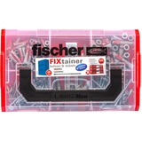 fischer FIXtainer - Boren en pluggen Lichtgrijs/rood