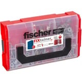 fischer FIXtainer - DUOLINE plug Lichtgrijs/rood
