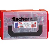 fischer FIXtainer - DUOPOWER/DUOTEC met schroeven plug Lichtgrijs/rood, 200 stuks