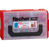 fischer FIXtainer - DUOPOWER kort / lang plug Lichtgrijs/rood, 210 delig