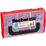 fischer FIXtainer - DUOPOWER plug Lichtgrijs/rood, 210 delig