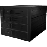 ICY BOX IB-564SSK Back Plane voor 4x 3,5" SATA of SAS HDD inbouwframe Zwart, 3x 5.25" bay