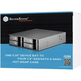 SilverStone FS204 wisselframe Zwart
