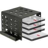 DeLOCK Inbouwframe 4x 2.5" naar 3.5" Zwart