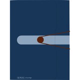 Herlitz Klepmap A4 ordner Donkerblauw, Gerecycleerd PP