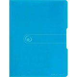 Herlitz Showalbum A4 ordner Transparant/blauw, 20 plastic hoezen
