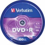 Verbatim DVD+R 4,7 GB blanco dvd's 