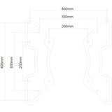 Neomounts Verloopplaat FPMA-VESA440 adapter Zwart