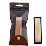 Simply Analog Oak Wood Velvet Brush reinigingsborstel 