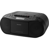 Sony CFD-S70B Cd/cassette-boombox met radio cd-speler Zwart, Radio, CD, cassette