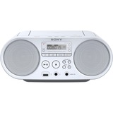 Sony Cd-boombox ZSP-S50W compact systeem Wit, Radio, USB