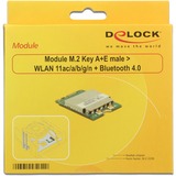 DeLOCK M.2 Module - WLAN 11ac/a/b/g/n + Bluetooth 4.0 netwerkadapter 95254