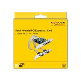DeLOCK PCI Express Card to 2 x Serial RS-232 + 1 x Parallel IEEE1284 interface kaart 