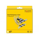 DeLOCK PCI Express Card to 4 x Serial RS-232 interface kaart 