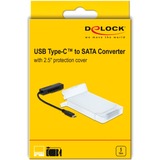 DeLOCK USB-C > SATA Converter Zwart, 0,15 meter