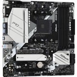 ASRock B550M PRO4 socket AM4 moederbord RAID, Gb-LAN, Sound, µATX