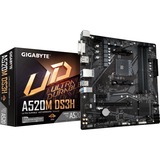 GIGABYTE A520M DS3H, socket AM4 moederbord RAID, Gb-LAN, Sound, µATX
