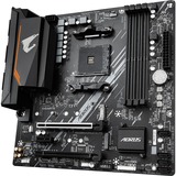 GIGABYTE AORUS B550M ELITE socket AM4 moederbord Zwart/grijs, RAID, Gb-LAN, Sound, µATX