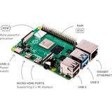 Raspberry Pi Foundation Raspberry Pi 4 model B 8GB LPDDR4 moederbord Groen, Gb-LAN, WLAN, Sound