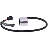 Alphacool Aurora HardTube LED Ring 13mm ledstrip Chroom/groen, Chrome - groen