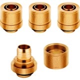 Corsair Hydro X Series XF Compression 10/13mm (3/8" / 1/2") ID/OD  verbinding Goud, 4 stuks
