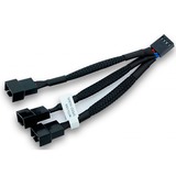 EKWB EK-Cable Y-Splitter 3-Fan PWM splitterkabel Zwart