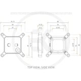 EKWB EK-Quantum Magnitude D-RGB - 20xx Nickel + Plexi cpu-koeler Zilver/transparant