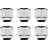 EKWB EK-Quantum Torque 6-Pack HDC 12 - Nickel Black verbinding Zilver