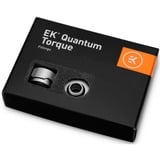 EKWB EK-Quantum Torque 6-Pack HDC 16 - Satin Titanium verbinding Zilver, 6 stuks
