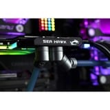 EKWB EK-Quantum Torque Rotary 45° - Satin Titanium verbinding Zilver