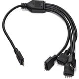 EKWB EK RGB 4-Way Splitter Cable splitterkabel Zwart