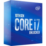 Intel® Core i7-10700K, 3,8 GHz (5,1 GHz Turbo Boost) socket 1200 processor "Comet Lake-S", unlocked