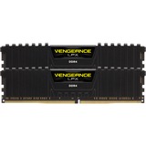 Corsair 16 GB DDR4-2400 Kit werkgeheugen Zwart, CMK16GX4M2A2400C14, Vengeance LPX, XMP