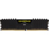 Corsair 16 GB DDR4-2400 (2x 8 GB) Kit werkgeheugen Zwart, CMK16GX4M2A2400C16, Vengeance LPX, XMP