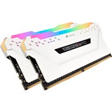 Corsair 16 GB DDR4-3200 Kit werkgeheugen Wit, CMW16GX4M2C3200C16W, Vengeance RGB PRO, XMP